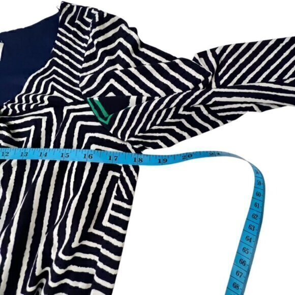 🎉PRICE REDUCED🎉 Donna Morgan Blue Blouson Shift Dress 4‎ Lined Office Casual - Picture 9 of 13